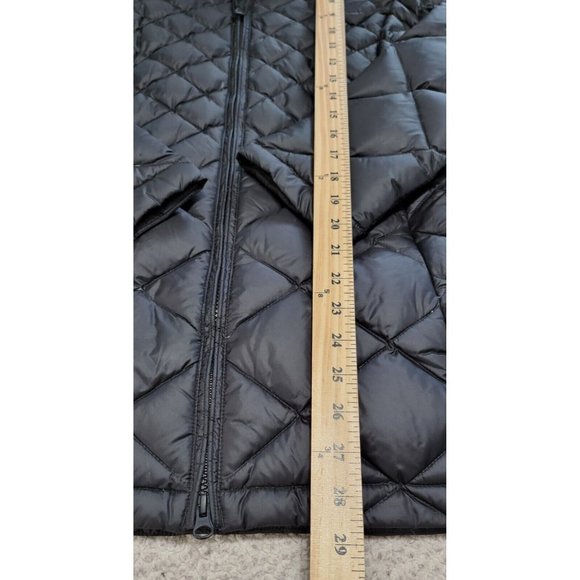 The North Face Women Black Quilted Hooded Jacket Full Zip Down Filled Size Small - Picture 16 of 16